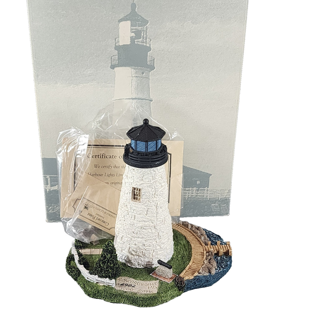 Harbour Lights Lighthouse Concord Point Maryland #186 w/Box, COA Havre de Grace